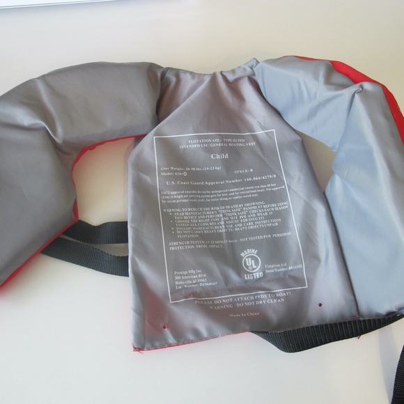 Boating Vest Life Jacket For Child Weight : 30-50 lbs GUC - Picture 4 of 4